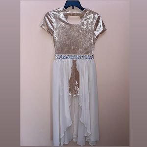 Beautiful Girls Pink Velvet Dress Size 8